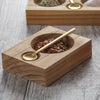 Teak Cellar with Gold Spoon - DIGS