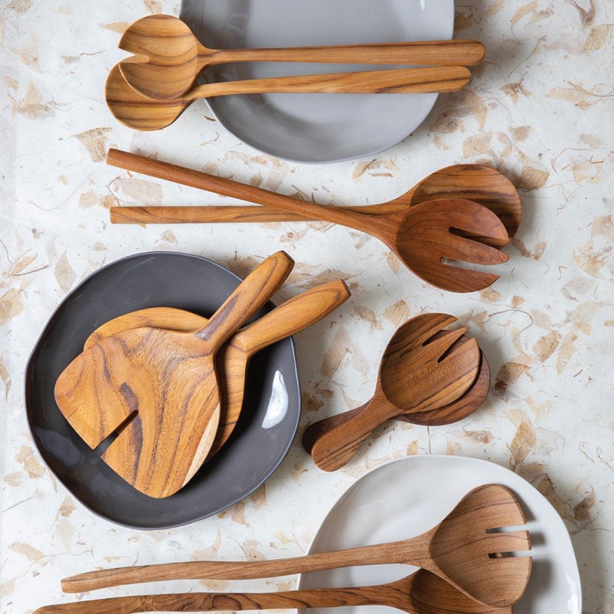 Teak Serving Set - DIGS