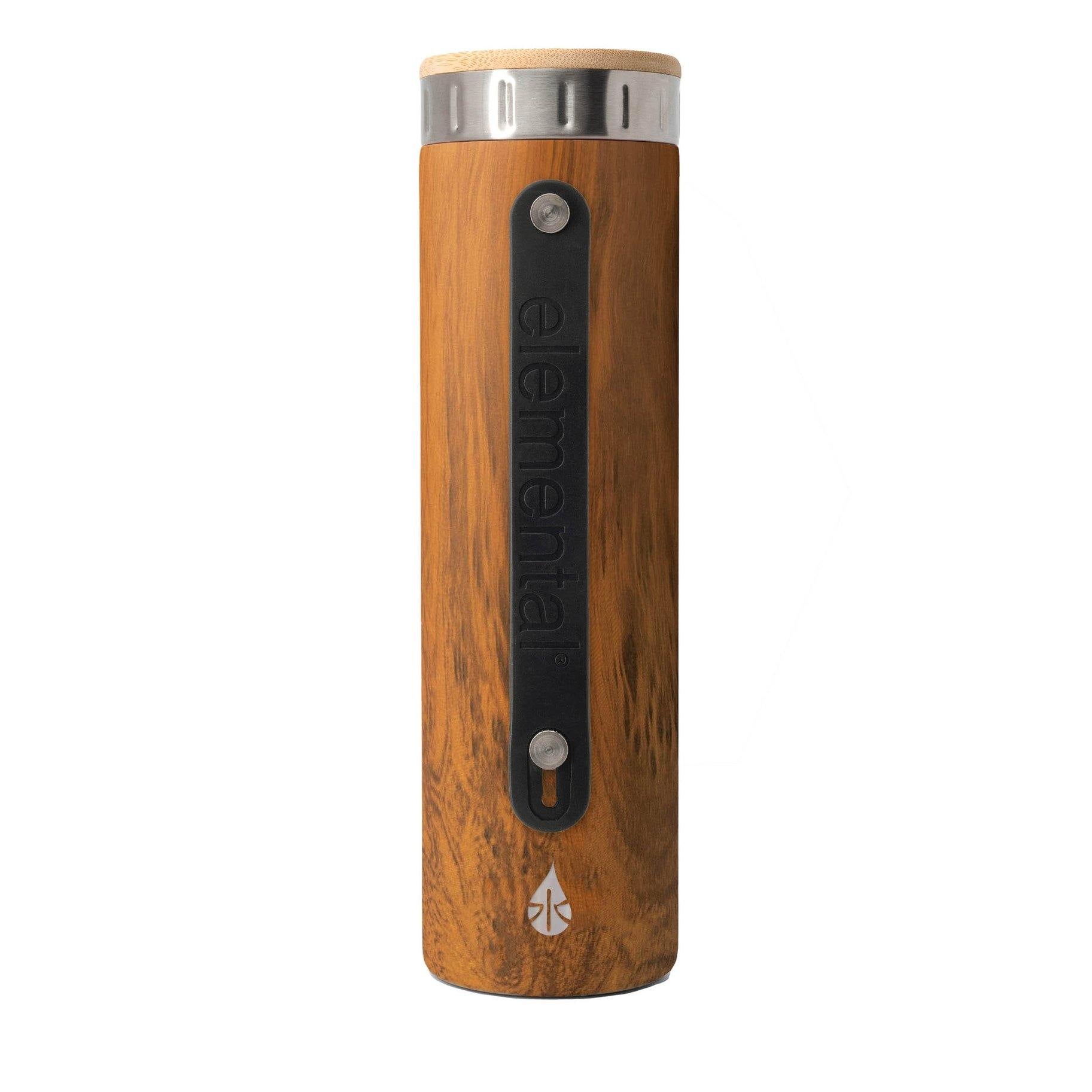 20oz Iconic Elemental Water Bottle With Silicone Strap - Teak