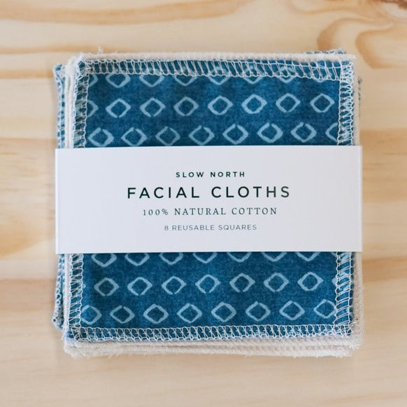 Facial Cloths Set/8: Teal