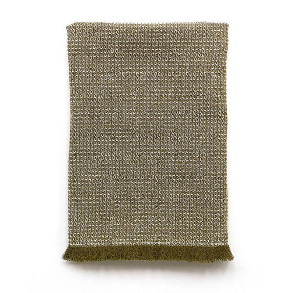 Tea Towel: Khaki with Fringe