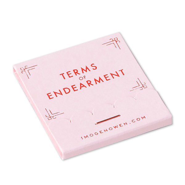 Terms Of Endearment Pocket Matchbook - DIGS