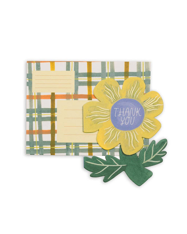 Thank You Flower Die Cut Card - DIGS