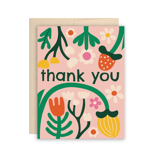 Thank You Flower Garden Card - DIGS