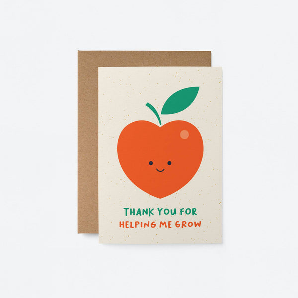 Thank you for Helping Me Grow Card - DIGS