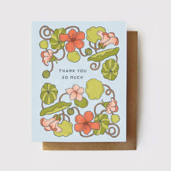 Thank You Nasturtium Garden Card - DIGS
