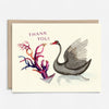 Thank You Vintage Art Swan Card - DIGS