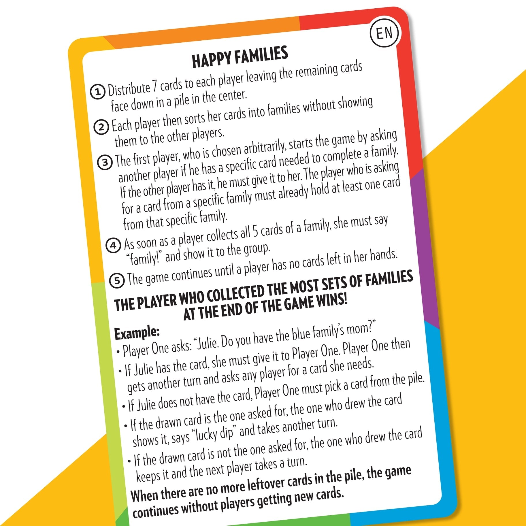The Happy Family Card Game - DIGS