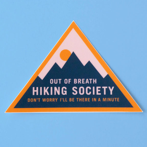 The Out Of Breath Hiking Society Sticker - DIGS