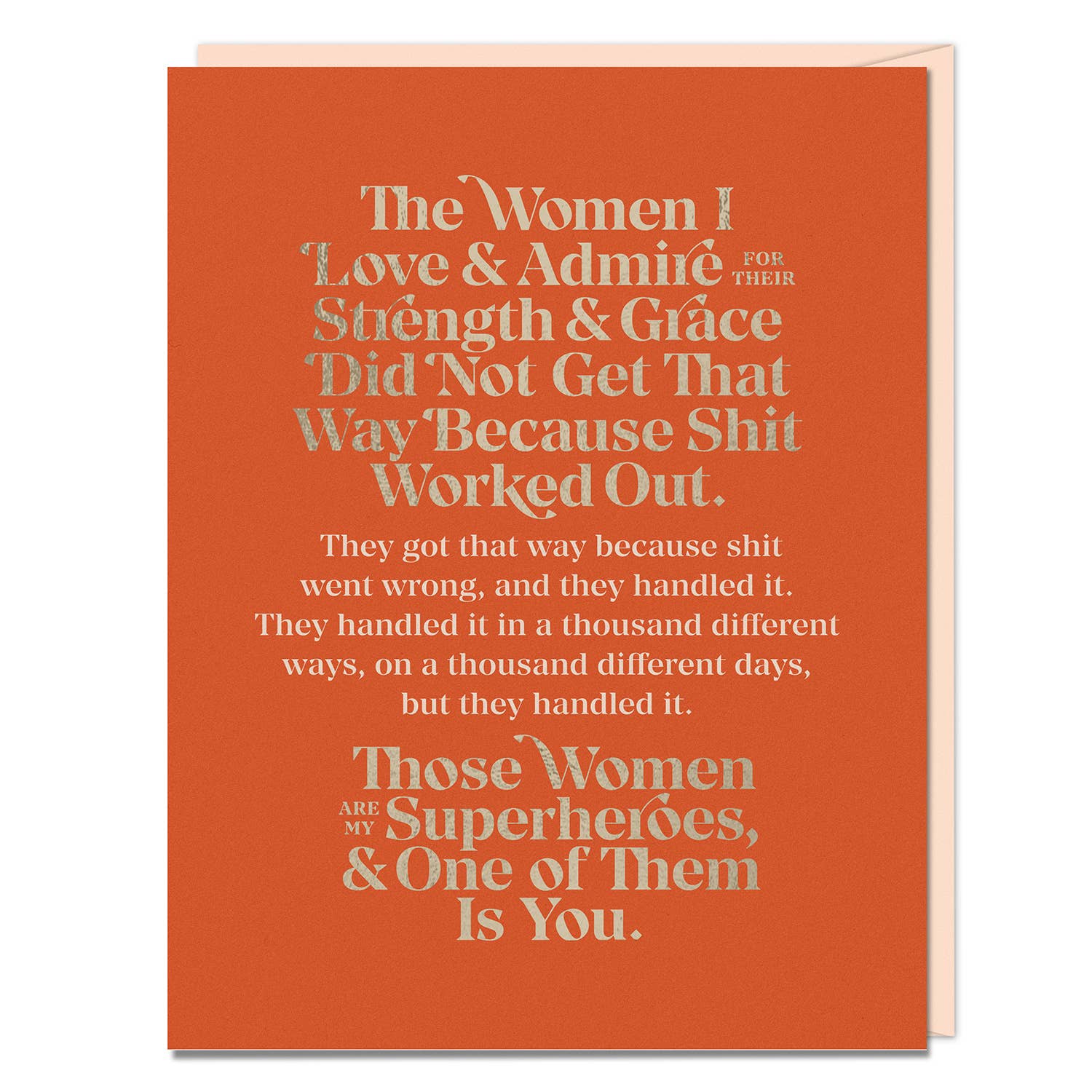 The Women I Love and Admire Card - DIGS