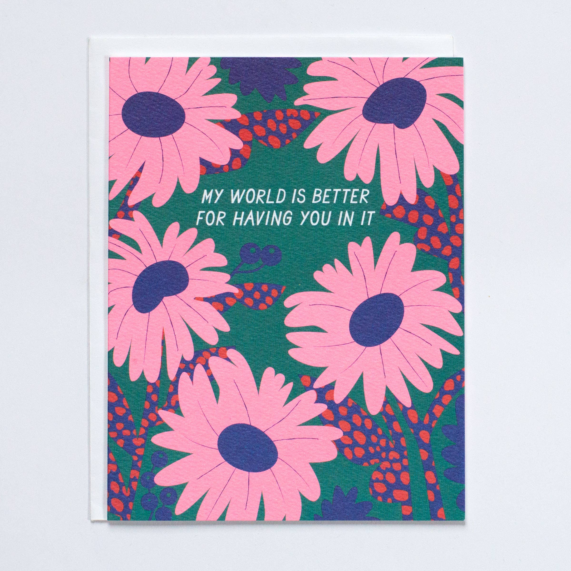The World is Better Note Card - DIGS