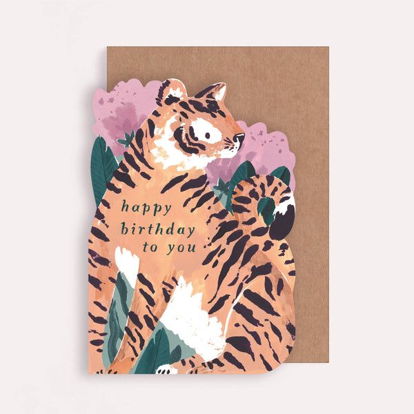 Tiger Birthday Card - DIGS