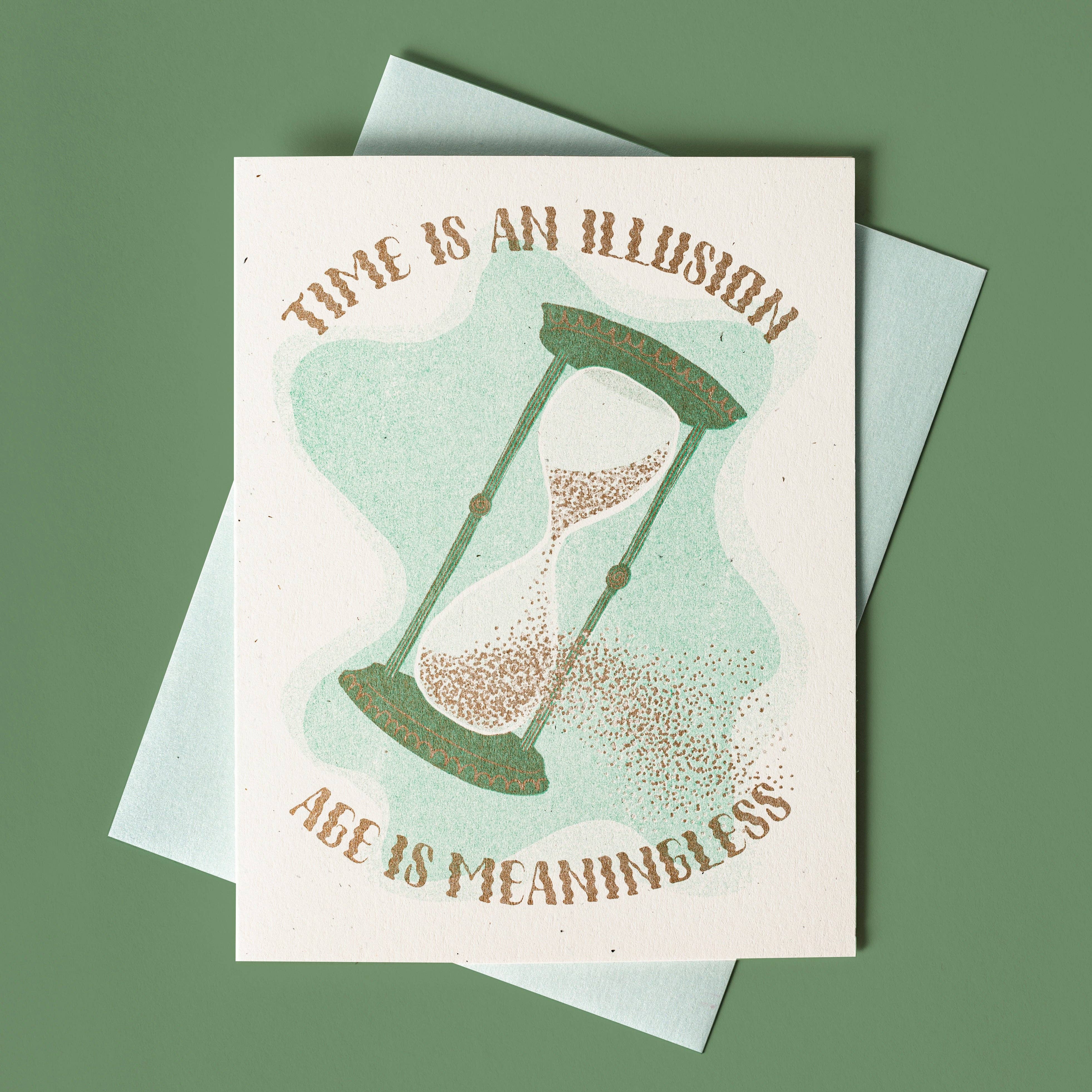 Time is an Illusion Birthday Card - DIGS