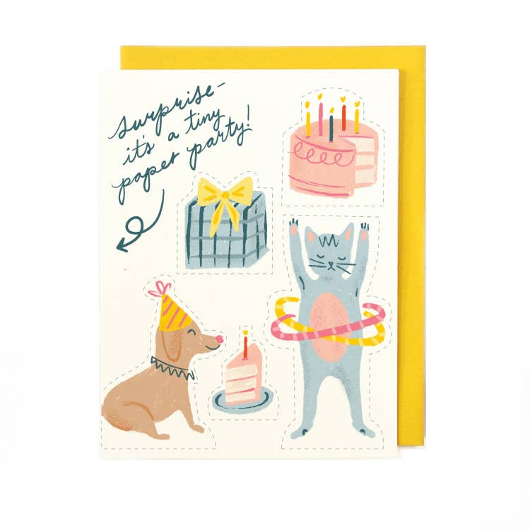 Tiny Paper Party Card - DIGS