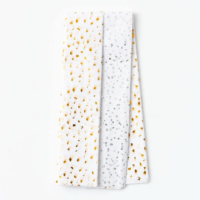 Tissue Paper Dual Pack: Silver & Gold Fleck - DIGS