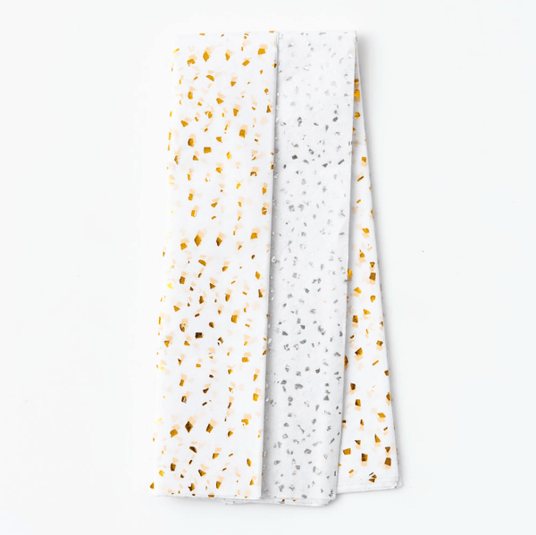 Tissue Paper Dual Pack: Silver & Gold Fleck - DIGS