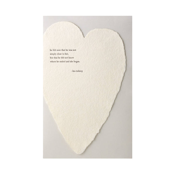 Tolstoy Quote Heart & Love Card - DIGS