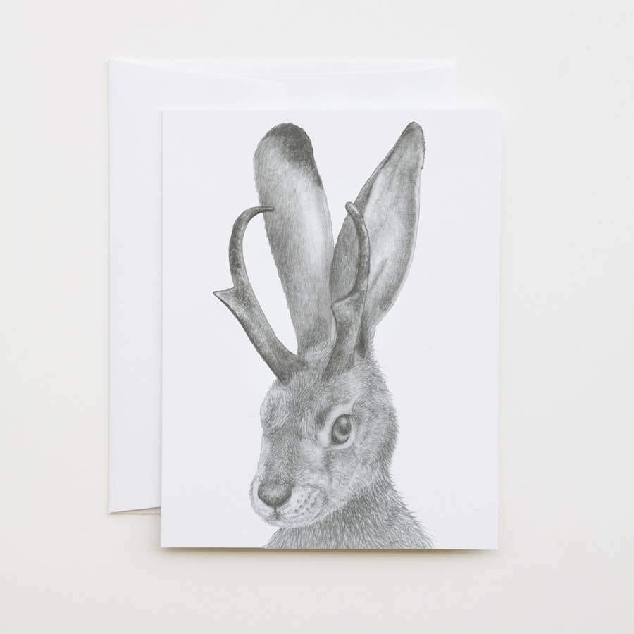 Tomorrow Northfield Jackalope Cameo Note Card - DIGS