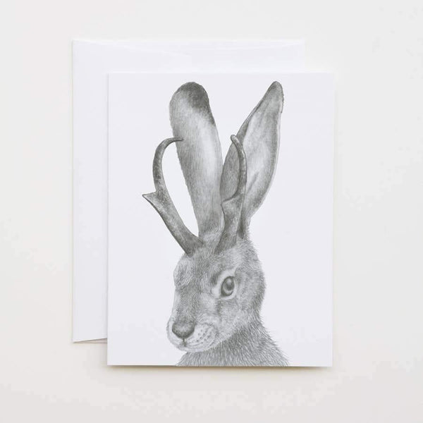 Tomorrow Northfield Jackalope Cameo Note Card - DIGS