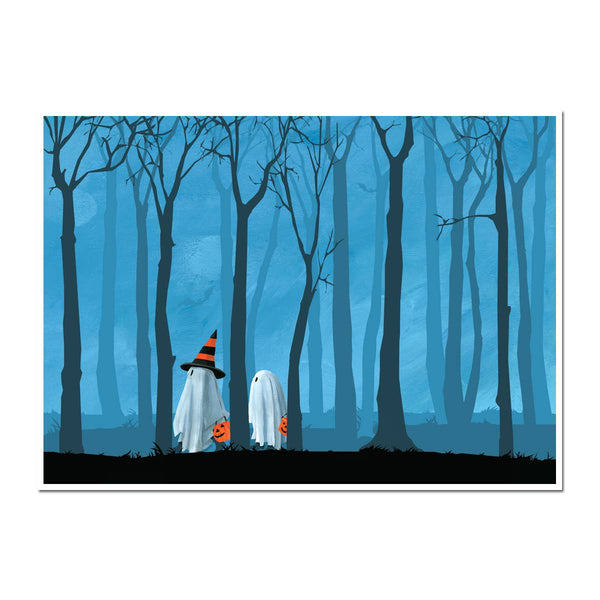 Trick Or Trees Halloween Card - DIGS