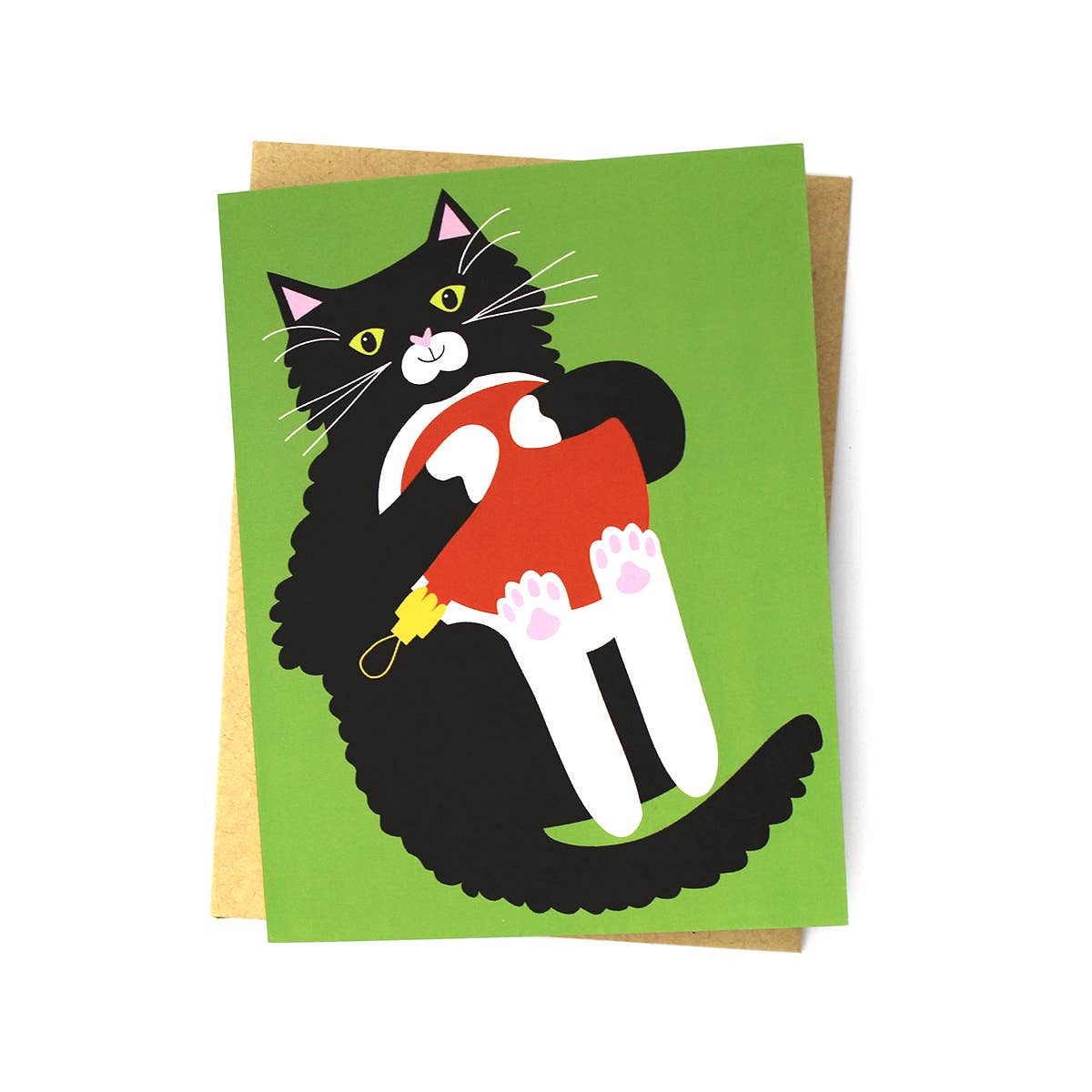 Tuxedo Cat Holiday Card - DIGS