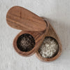 Two - Tier Acacia Wood Salt Box - DIGS