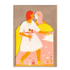 Two Women Concertina Heart Card - DIGS