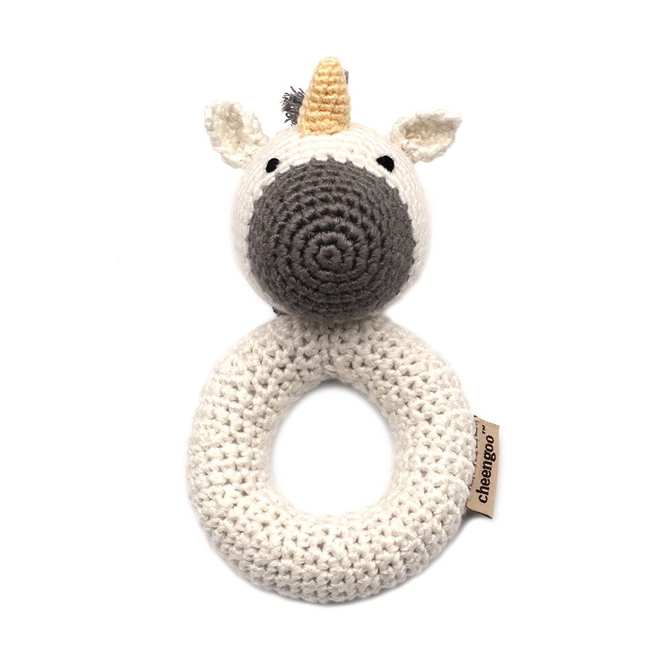 Unicorn Ring Rattle Baby Gift