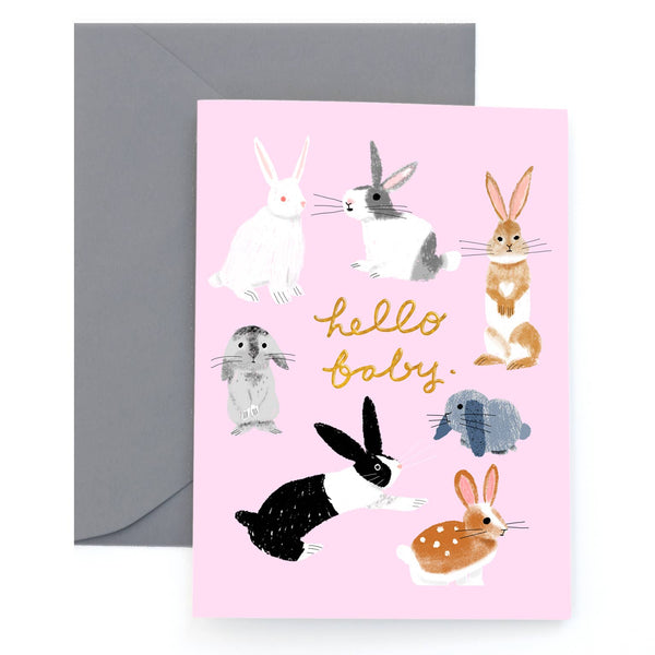 Usagi Three Baby Card - DIGS