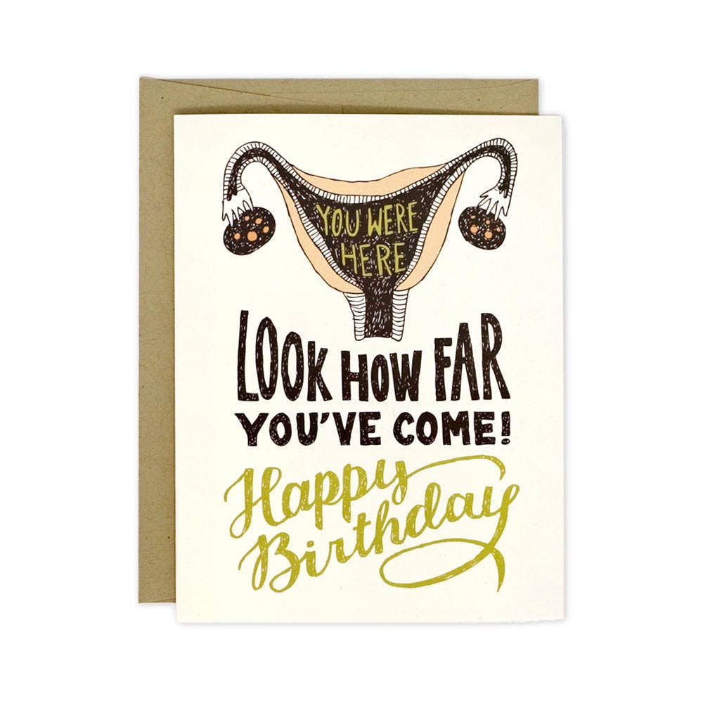 Uterus Birthday Card - DIGS