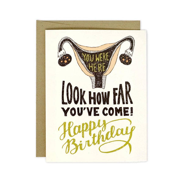 Uterus Birthday Card - DIGS