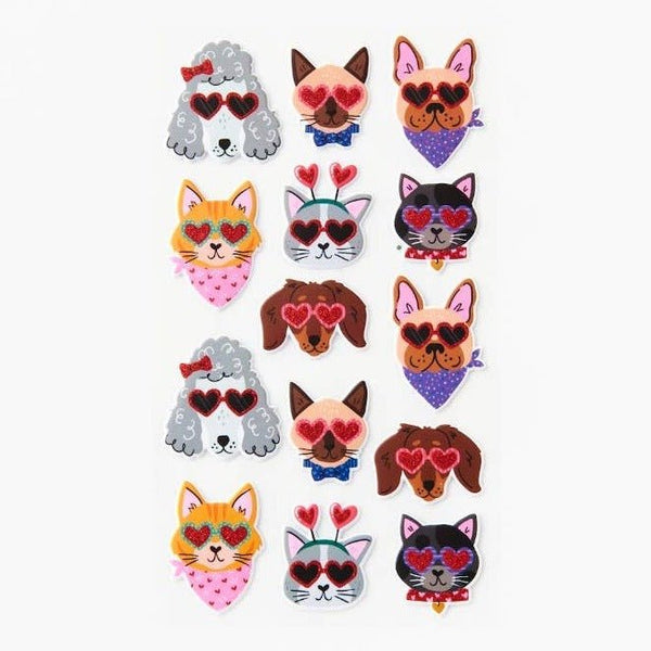 Valentine Pet Stickers - DIGS
