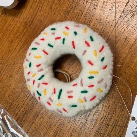 Vanilla Donut Ornament - DIGS