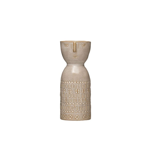 Stoneware Person Vase