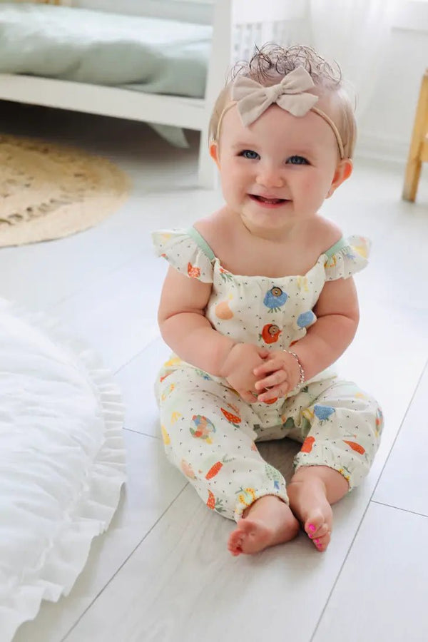 Veggie Ruffle Baby Jumpsuit - DIGS