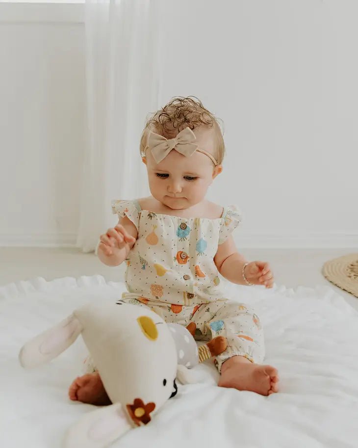 Veggie Ruffle Baby Jumpsuit - DIGS