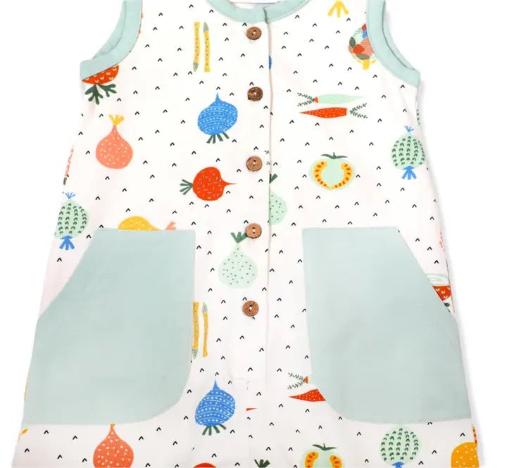 Veggie Sleeveless Baby Romper - DIGS