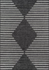 Villa Charcoal Indoor/Outdoor Cavallo Area Rug - DIGS
