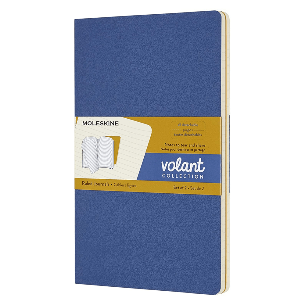 Volant Ruled Journal Set: Blue/Yellow - DIGS