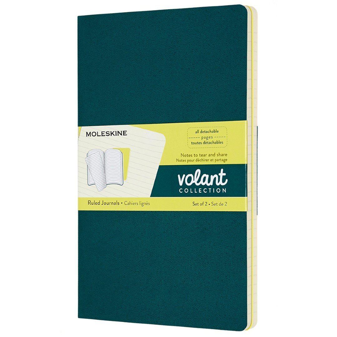 Volant Ruled Journal Set: Yellow/Green - DIGS
