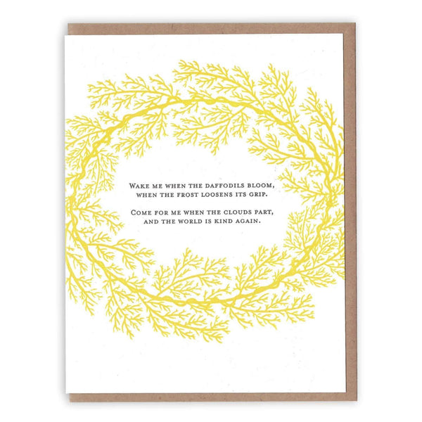 Wake Me When the Daffodils Bloom Spring Card - DIGS