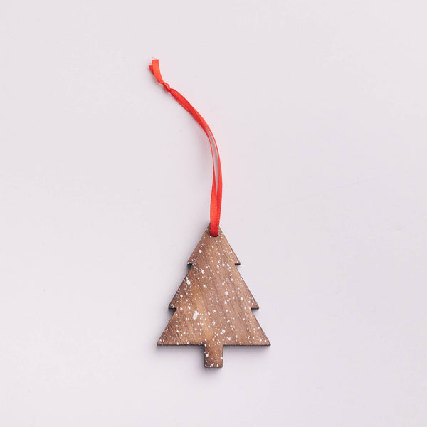 Walnut Splattered Tree Ornament - DIGS