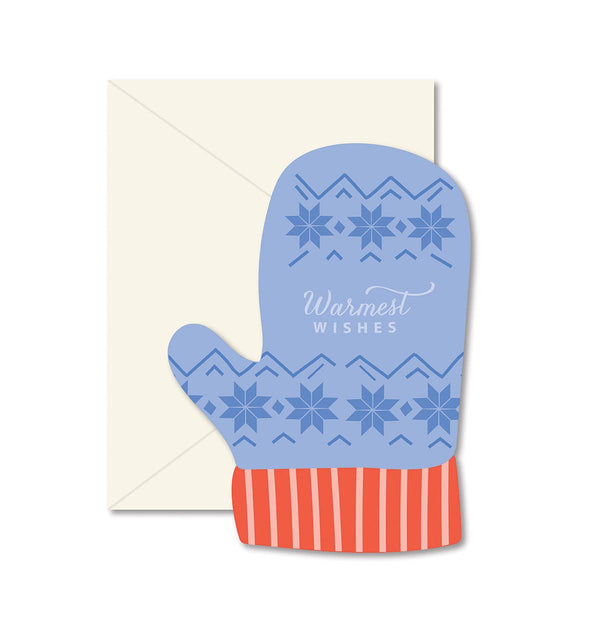 Warmest Wishes Mitten Holiday Card - DIGS