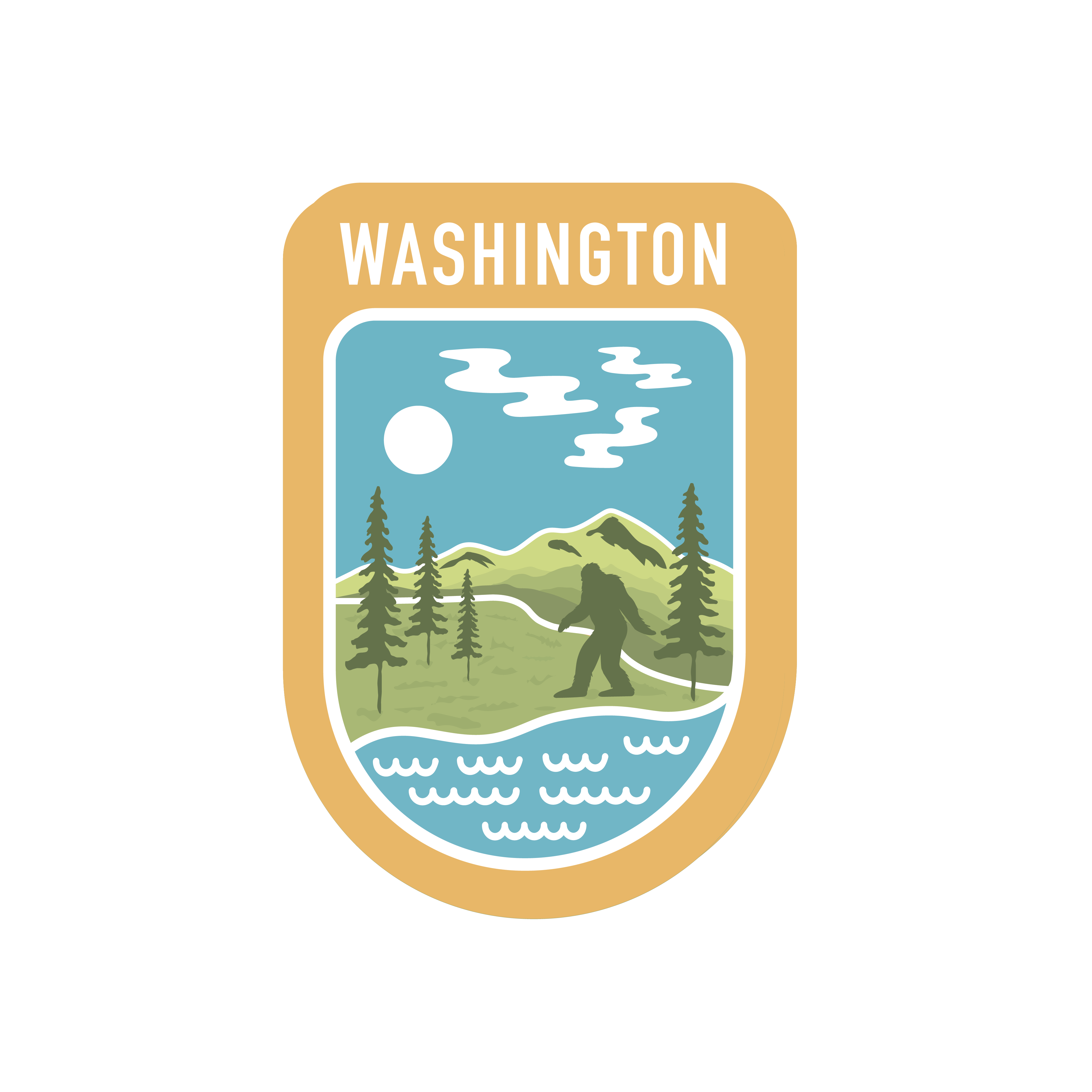 Washington Bigfoot Sticker - DIGS