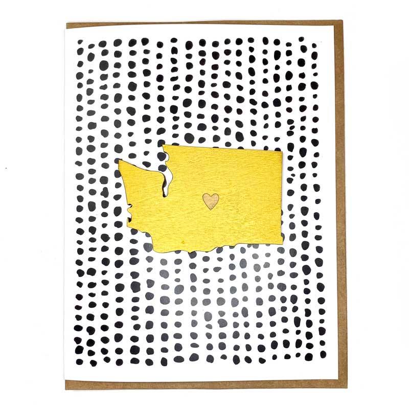 Washington Heart Magnet With Card - DIGS