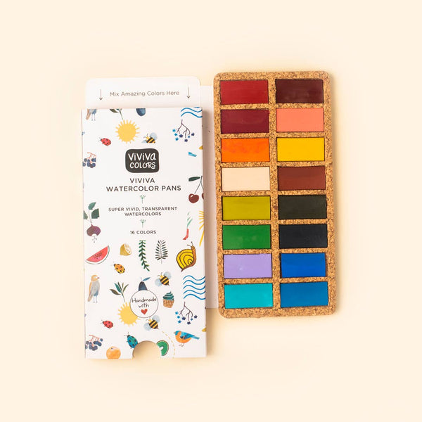Watercolor Pans - Spring - 16 Colors - DIGS