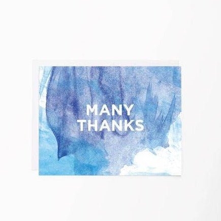 Watercolor Thanks Card - DIGS