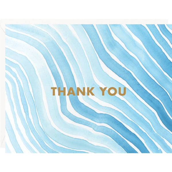 Watercolor Waves Thank You Card Boxed Set - DIGS
