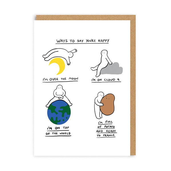 Ways To Say You're Happy Card - DIGS