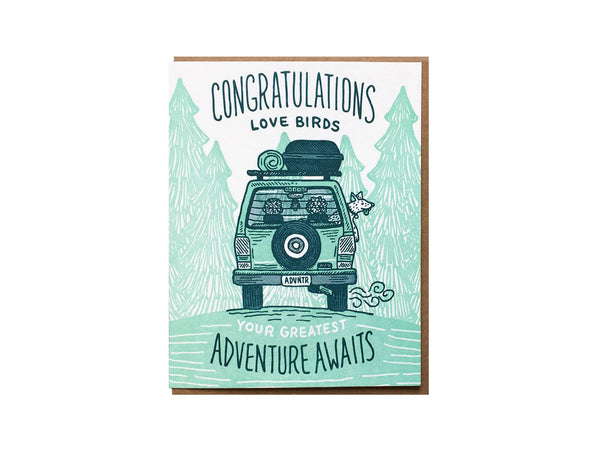Wedding Congratulations Adventure Card - DIGS